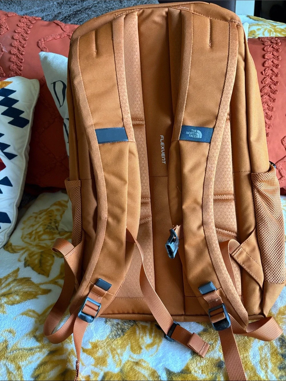 The North Face Orange Jester Backpack with Front Bungee
